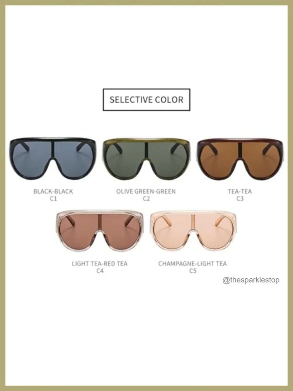 Oversized Pilot Sunglasses Women Big Frame Luxury Round Sun Glasses UV400